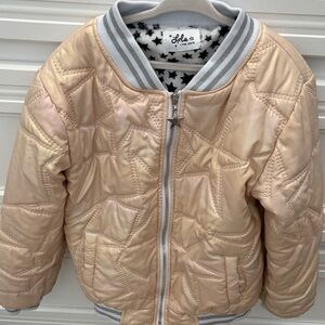 Lola + The Boys Shimmer Quilted Jacket
